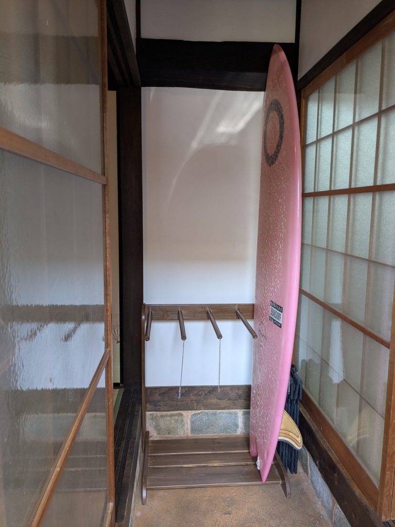 サーフボード置き場